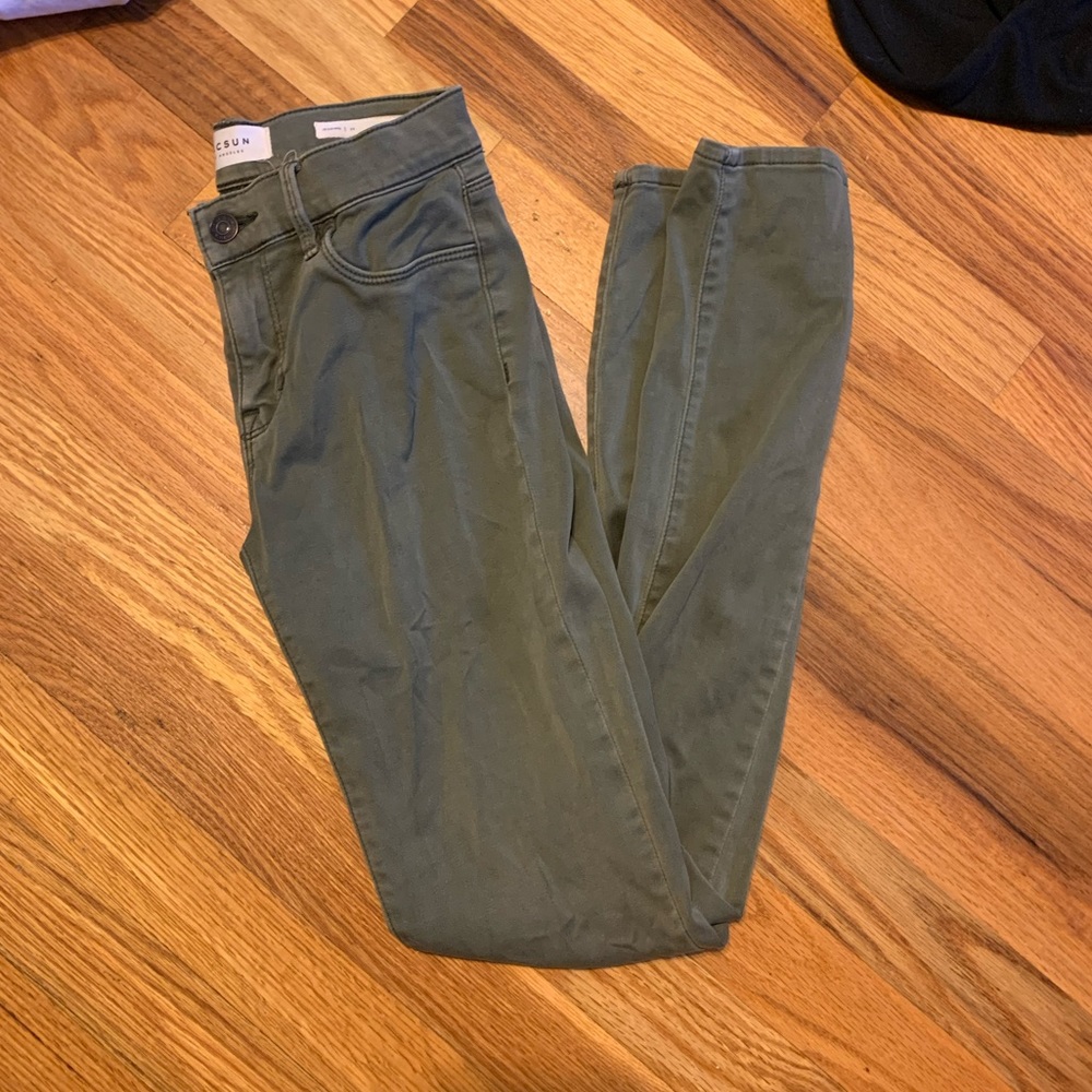 Pac Sun green jeggings